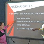 Staff learns to use new Promethean Board