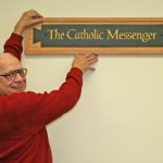 Calligrapher creates work of art for The Catholic Messenger