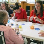 Youths, elderly bond over cookies