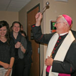 Bishop gives blessing for St. Ambrose’s North Hall