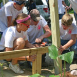 At service retreat, youths put faith into action