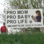 Pro-life sign honors both late and living Catholics 