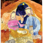 Star shines upon Holy Family in winning card