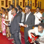 Rwandan students at home in Osky parish