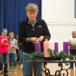 Students learn by leading Advent service