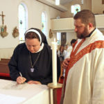Sr. Seraphin takes first vows