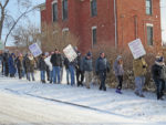 Crowd braves cold for Civil Rights March