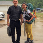 The ‘Bladress’: Young woman on rollerblades skates into diocese