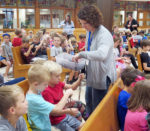 Students take home vocations prayer packets