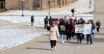 St. Ambrose University students stand with Ukraine
