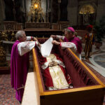 At funeral, pope remembers Benedict’s ‘wisdom, tenderness, devotion’