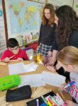 Catholic school students make pockets for Lent
