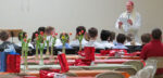 Bishop connects with teen confirmands