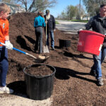 Wilton families unite for spring cleanup