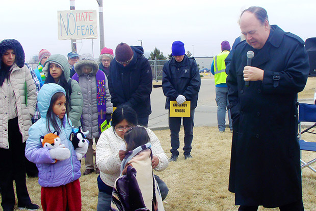 Bishop Walsh, clergy participate in event supporting immigrants