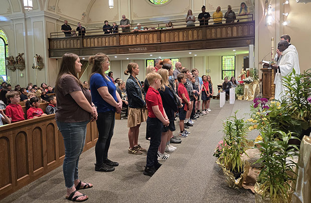 Students look forward to entering the Church