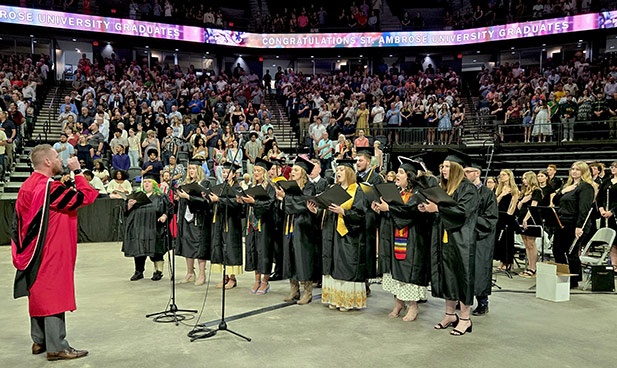 Speaker to grads: We don’t arrive here alone