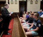 Wilton teens visit cathedral, bishop