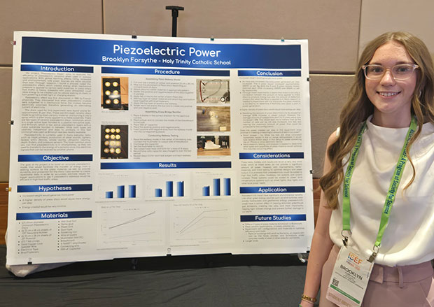 Freshman makes connections  at international science fair