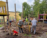 Elementary school playground finds a new home